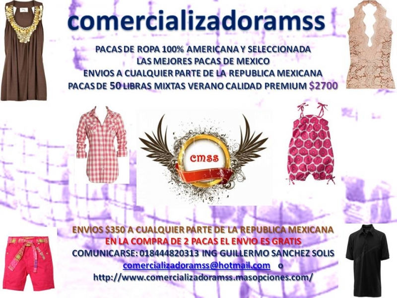 PACAS DE 50 LIBRAS DE ROPA AMERICANA PREMIUM